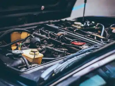 Close-up Photo of Vehicle Engine