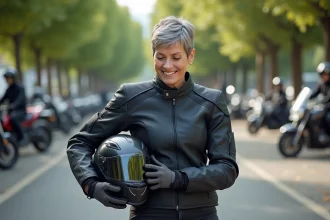 Équipements de moto pour sécurité et confort en conduite