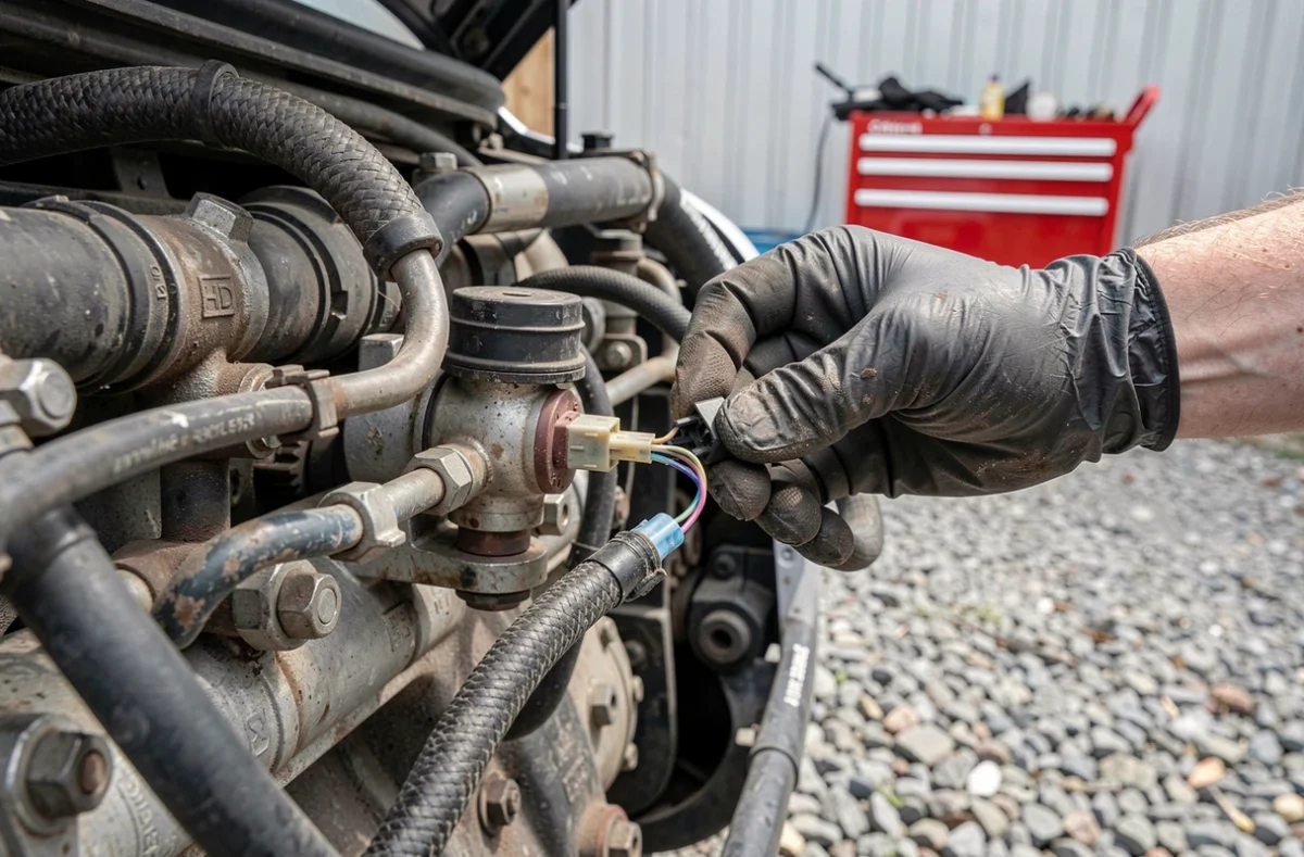 Inspection du régulateur de pression carburant et du rail haute pression HDi lors du diagnostic du code défaut 1351